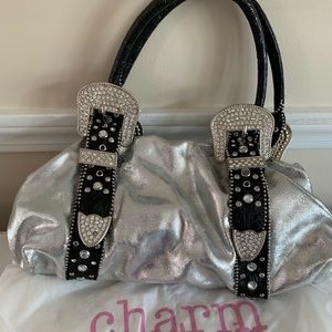 Charm and Luck by Jenny Syquia rhinestone handbag